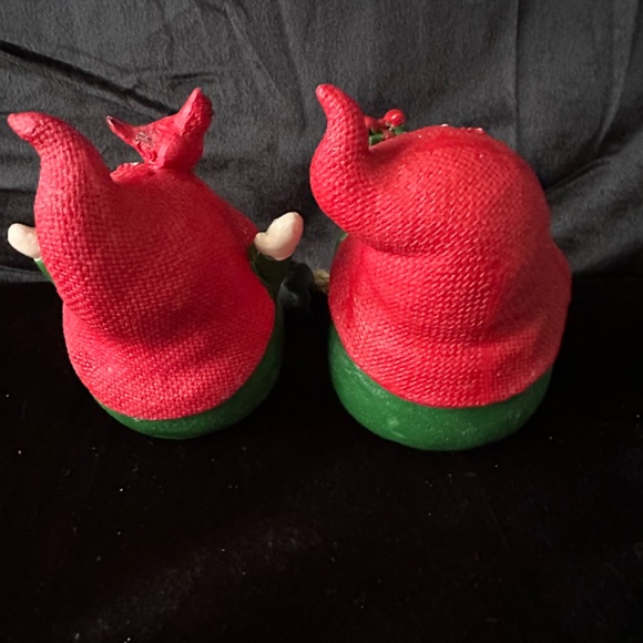 2 whimsical Christmas gnome shelf sitters, holiday decor 5” x 2” - Picture 4 of 6